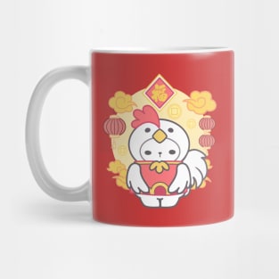 Feathery Charm: Chicken Rooster Zodiac Mug